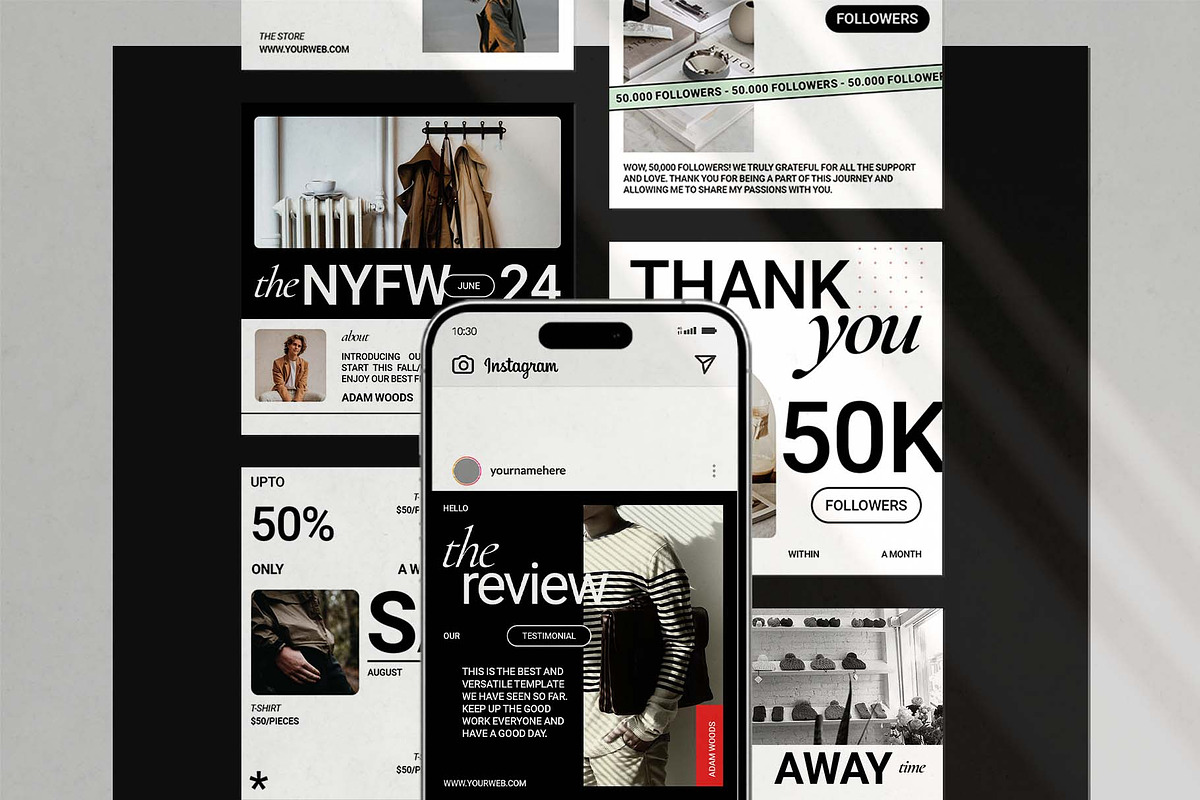 Fashion Fair Instagram Pack, a Social Media Template by Analogi Studio (Photo 2 of 8)