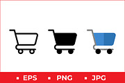 Shopping Cart Vector Design, a Solid Icon by Artonix (Thumbnail 1 of 2)