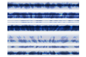 1970 Shibori Tie Dye Abstract Blue