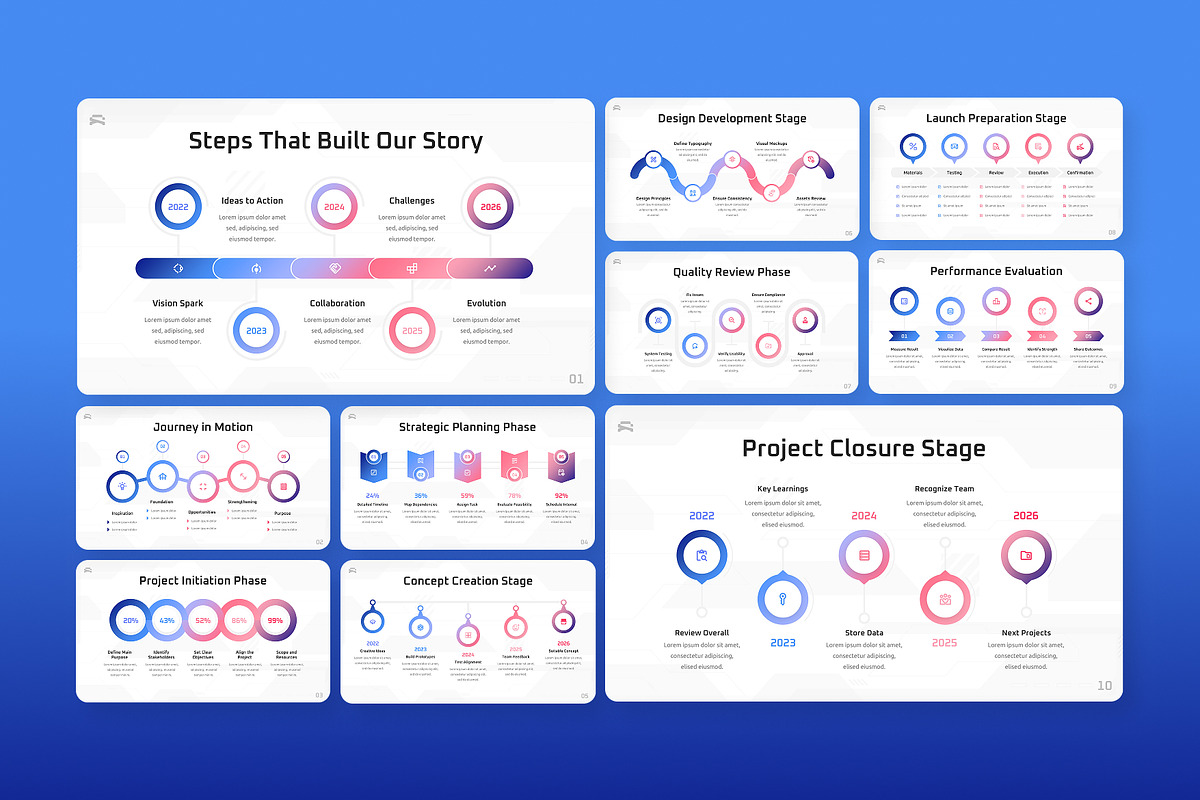 Project Timeline Visualization PPT, a Presentation Template by Antstheme