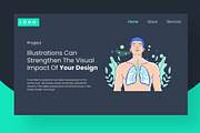 Lung Health Medical Illustration Set, a Healthcare Illustration by Stock Shape (Thumbnail 4 of 4)