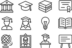 Vector illustration of educational, an Object Illustration by ZinetroN