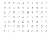 100 Cloth Hand Drawn Doodle Icons, an Outline Icon by Creative Stall (Thumbnail 2 of 3)