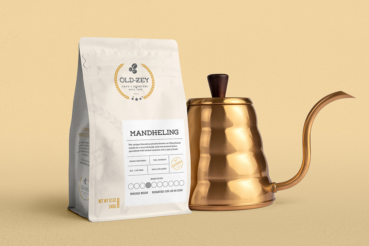 Old Zey Coffee Bag Special Duo, a Marketing Template by fisihsani (Photo 4 of 7)