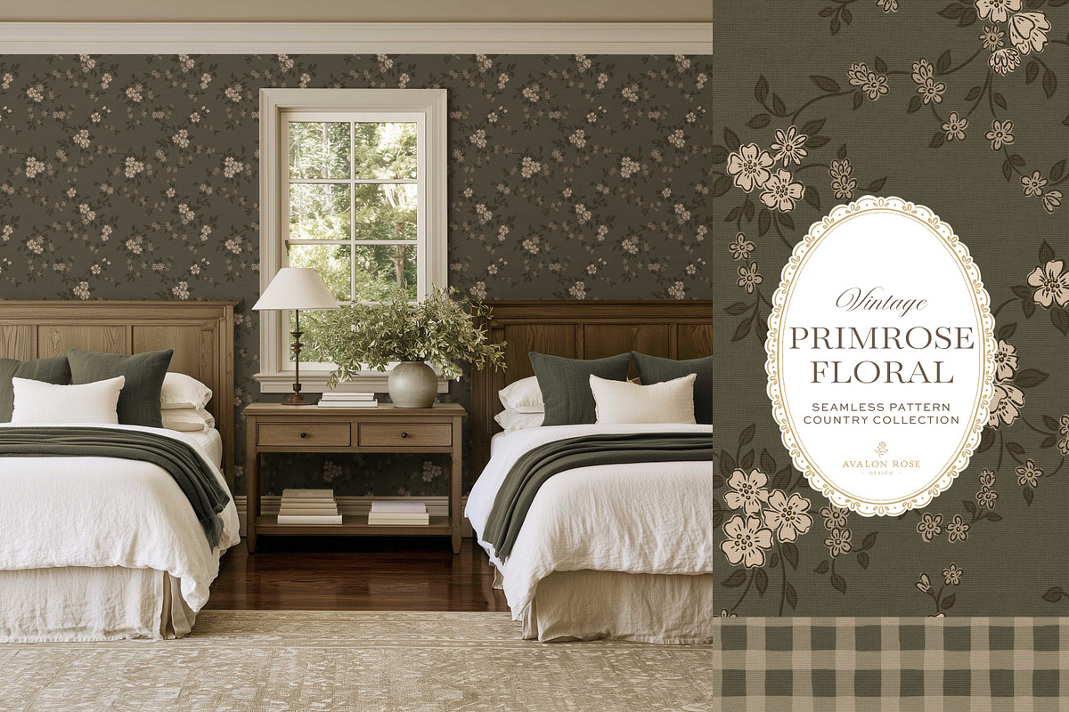 Vintage Floral Country Patterns, a Pattern Graphic by Eclectic Anthology (Photo 7 of 13)