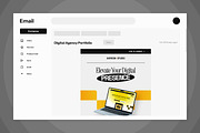Digital Agency Portfolio Email News, a Landing Page Template by twinstd (Thumbnail 3 of 5)