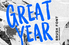 Greatyear - Brush Font