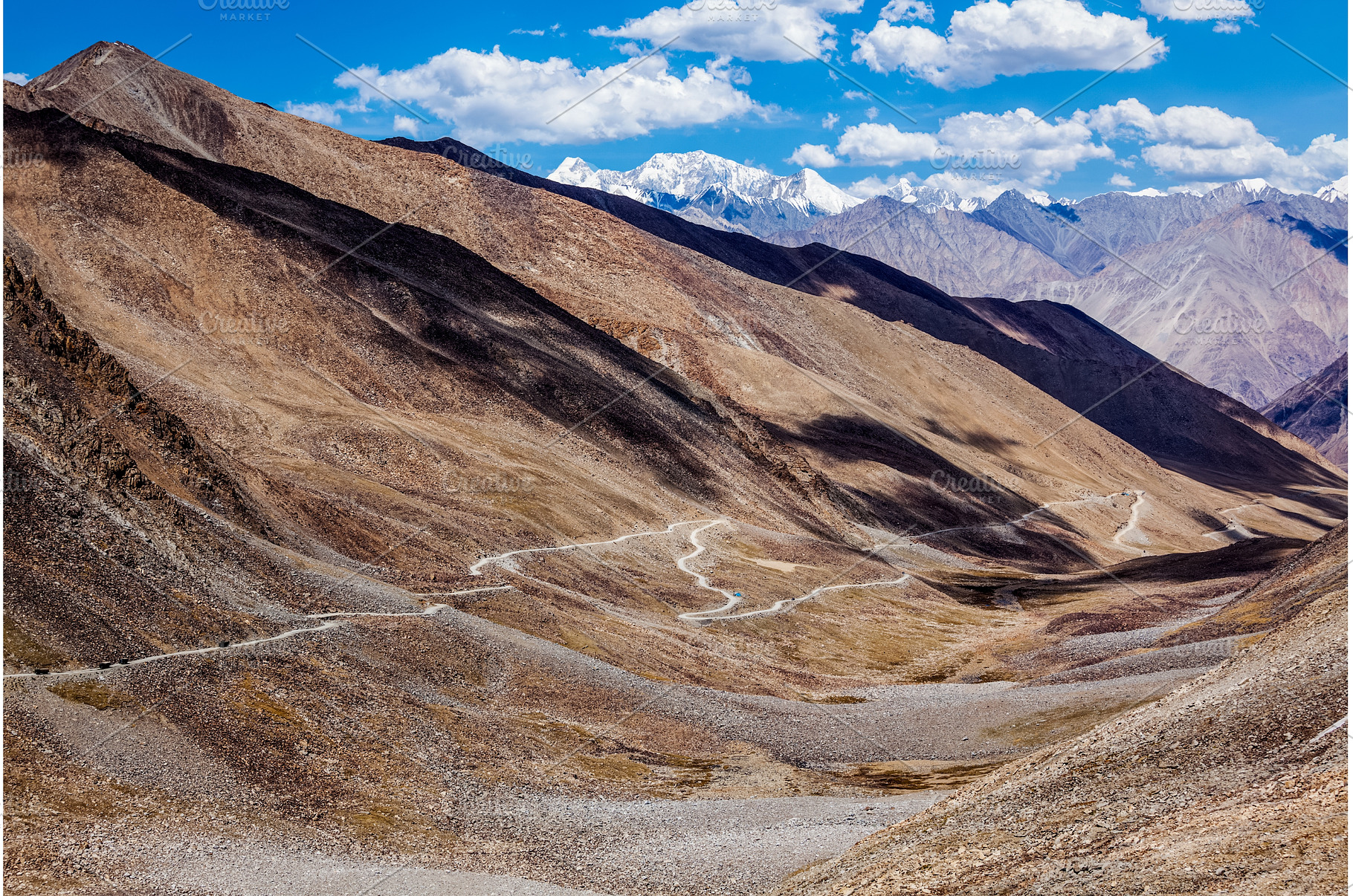 Himalayan landscape with road, a Nature Photo by f9photos