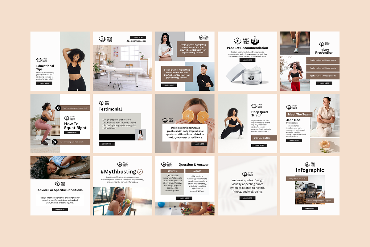 Physiotherapy Social Media, a Social Media Template by Sincerely Media (Photo 8 of 9)