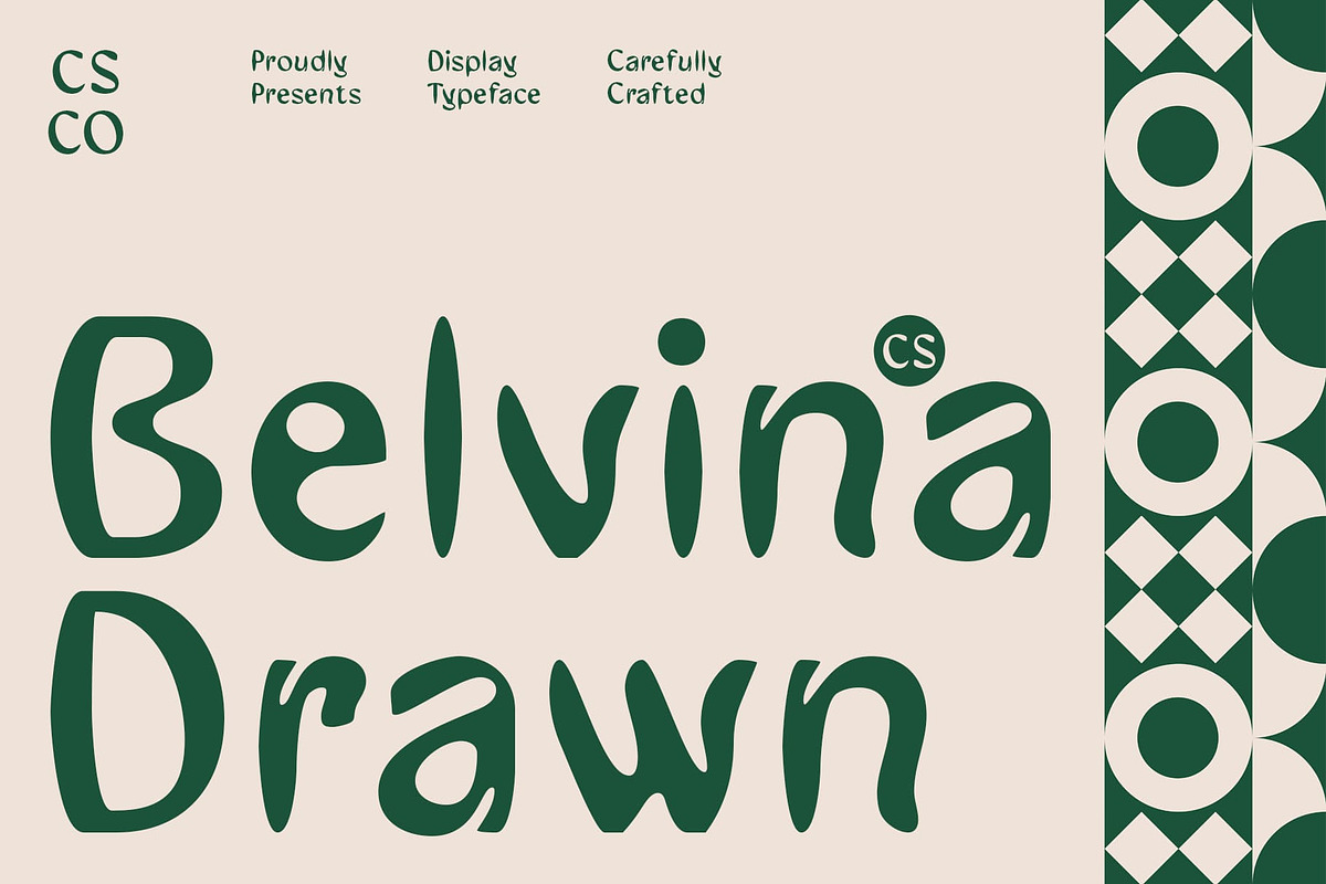 CS Belvina Drawn, a Sans Serif Font by Craft Supply Co. (Photo 1 of 8)