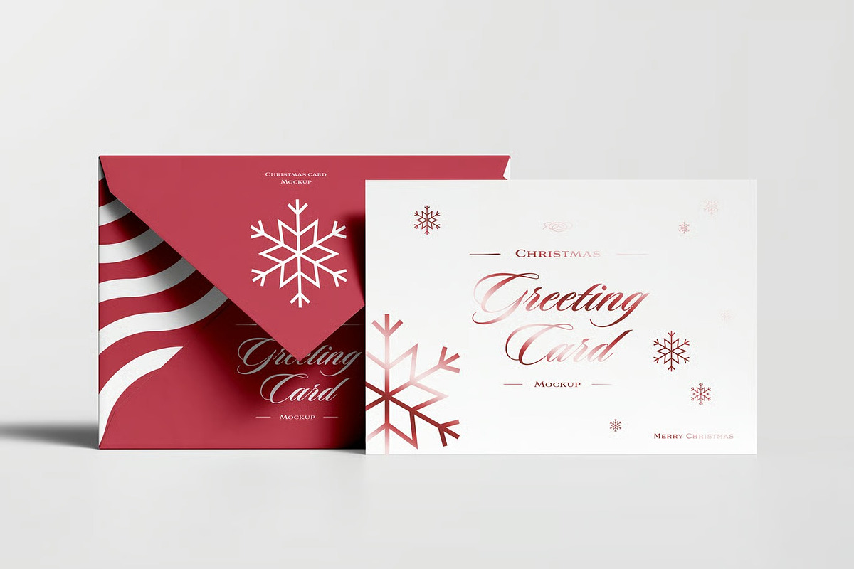 Greeting Card Mock-up, an Advertising Mockup by zippypixelstudio (Photo 6 of 14)