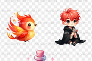 Magic school PNG set. Wizard Clipart, an Object Illustration by LoLoArt (Thumbnail 4 of 5)
