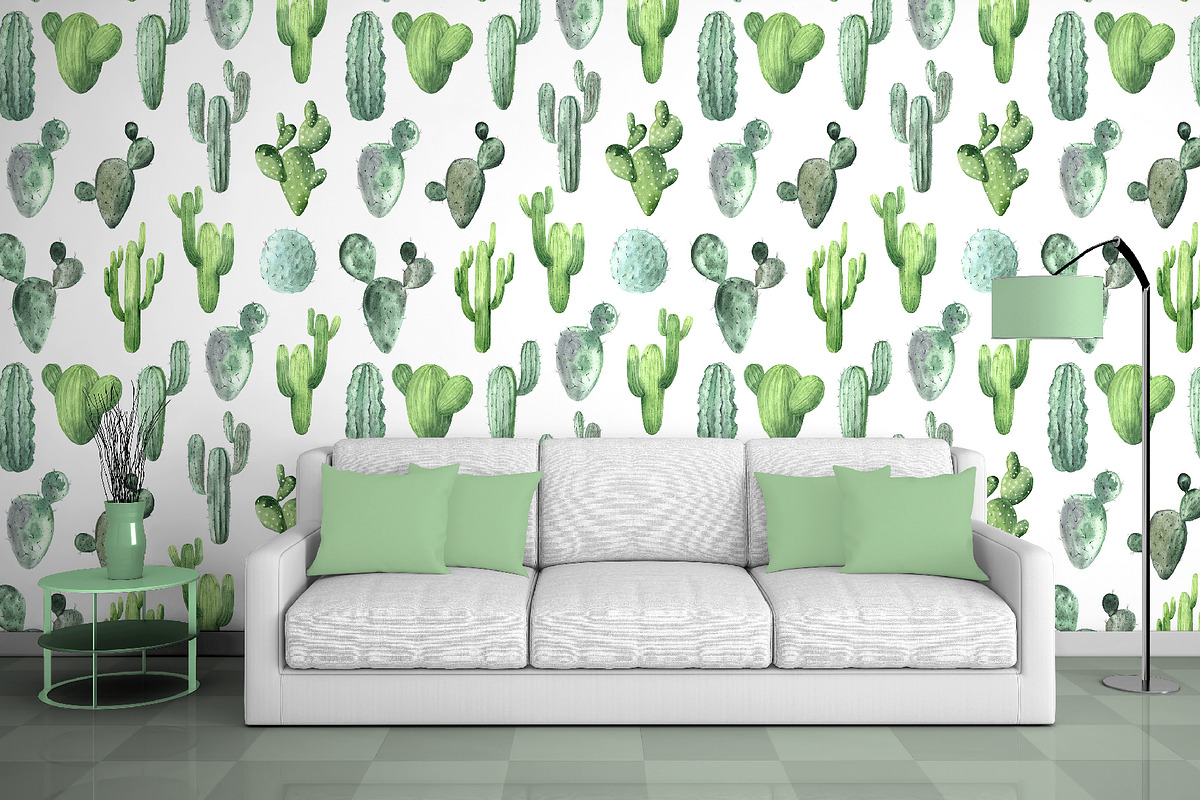 Watercolor Exotic Cactus Collection, a Texture Illustration by LarysaZabrotskaya (Photo 11 of 11)