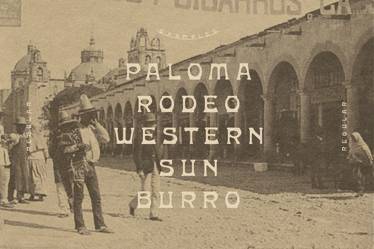 Burro Southwest Font, a Serif Font by Chad Alan Steinborn (Photo 3 of 3)