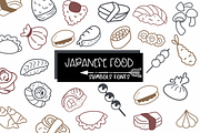 Japanese Food | Symbols Fonts, a Symbol Font by Sirinart (Thumbnail 1 of 7)