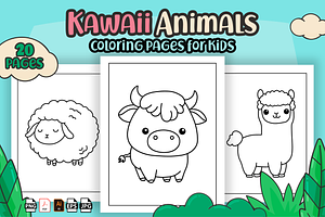 Kawaii Animals Coloring Pages