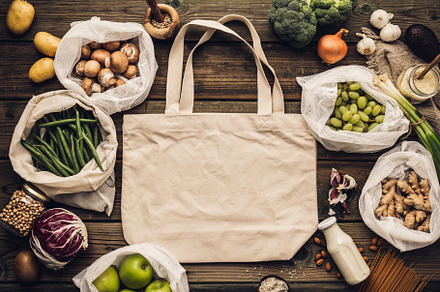 Eco friendly food shopping or cookin stock photo containing above and, a Food & Drink Photo by Natalia Klenova's Shop