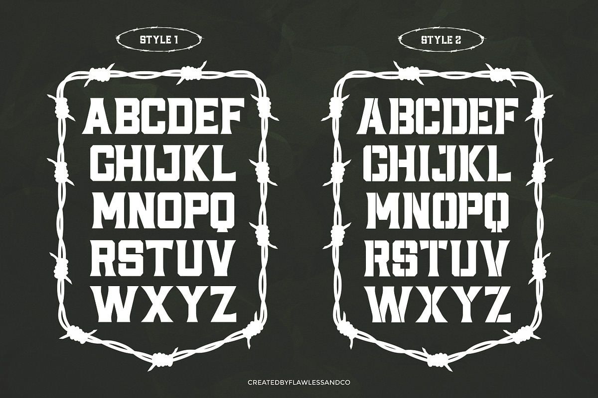 Gunsman - Millitary Display Serif Fo, a Font by Flawless And Co (Photo 9 of 10)