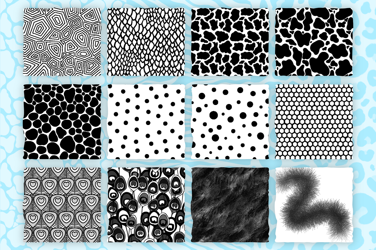 Animal Print Pattern brushes, a Brush Add-On by cugypress (Photo 5 of 7)