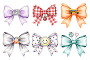 Watercolor Back to School Bow Clipar, an Illustration by Daily.Designs (Thumbnail 3 of 5)