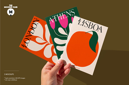 GREETING CARDS MOCKUPS, a Print Template by MOCKUP*ME
