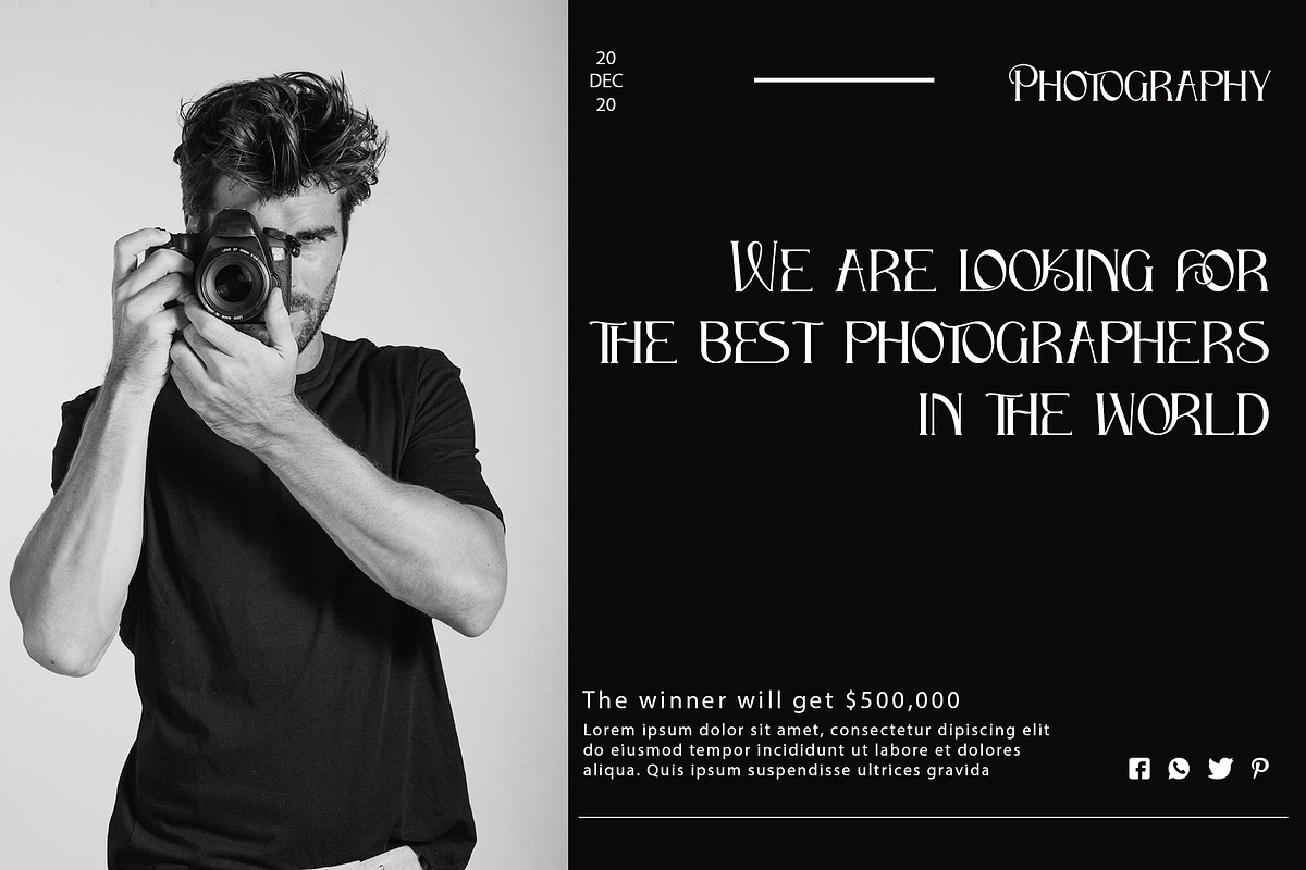 Shutter Photography, a Serif Font by Letterara (Photo 2 of 12)