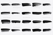 28 Ink Stroke Photoshop Brushes, a Brush Add-On by SimplDesign (Thumbnail 2 of 3)