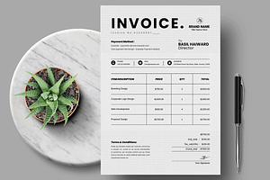 Invoice Template, a Stationery Template by MightyDesign