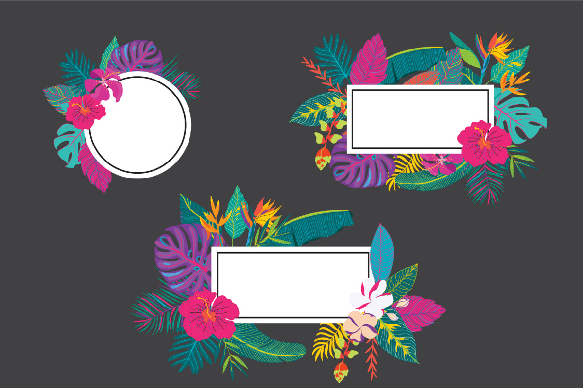 Fancy Tropical flower and leaf, a Decorative Illustration by MooBeer (Photo 10 of 10)