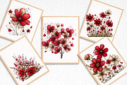 Watercolor Wildflower Clipart, an Illustration by DreamArtGraphic (Thumbnail 6 of 8)