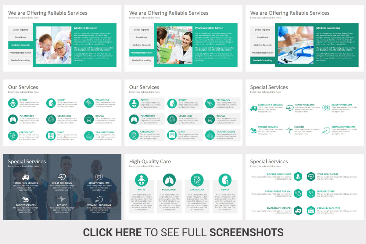 Medical PowerPoint Template, a Presentation Template by SlideSalad (Photo 7 of 9)