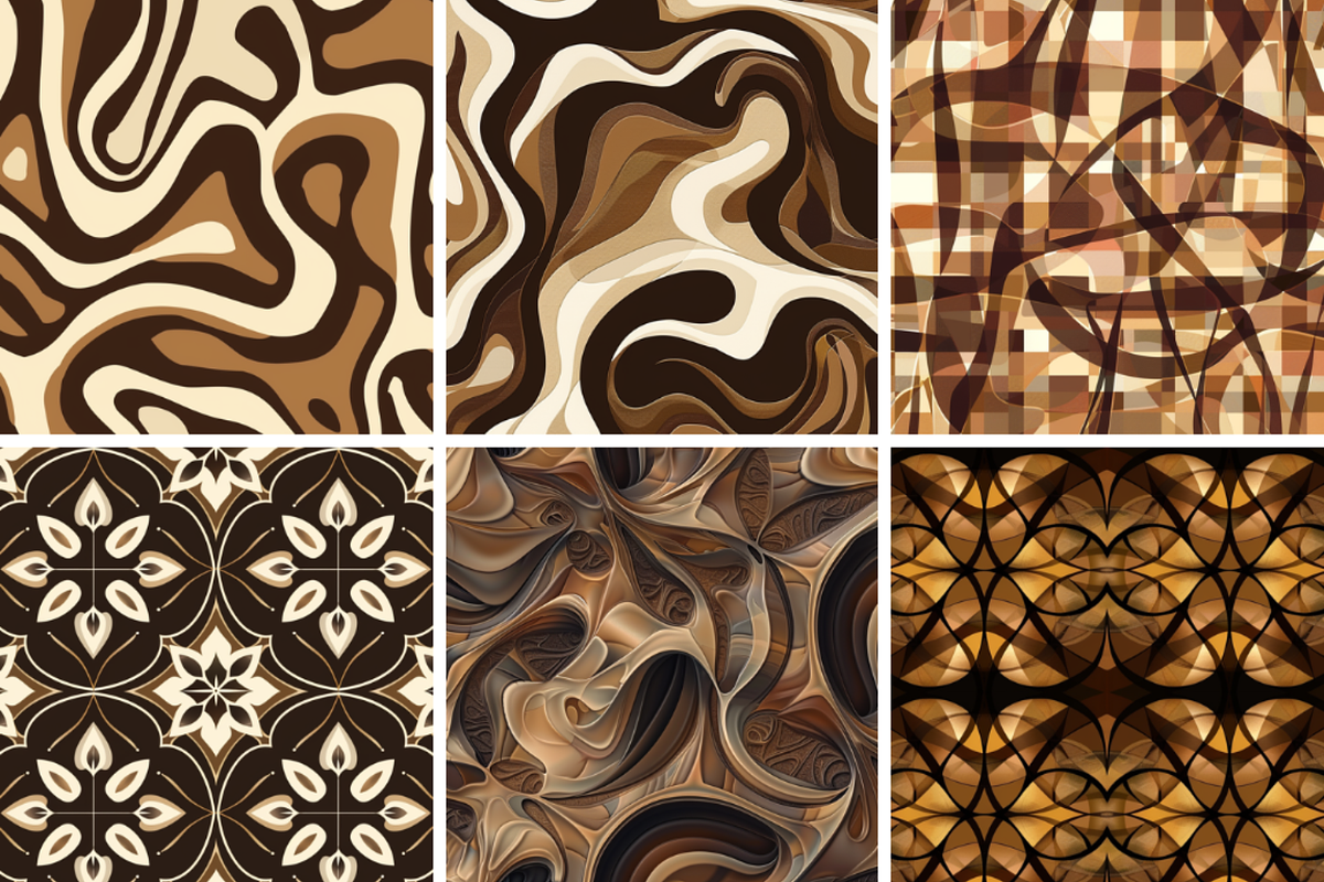 Brown Abstract Seamless Patterns, a Pattern Graphic by PrintablesByFranklyn (Photo 4 of 4)