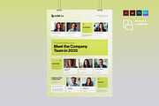Meet The Team Poster Template, a Poster Template by BrandPacks (Thumbnail 1 of 5)
