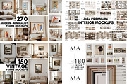 Mega Interior Frame Mockup Pack, a Household Mockup by Mockup Art Atelier (Thumbnail 3 of 60)