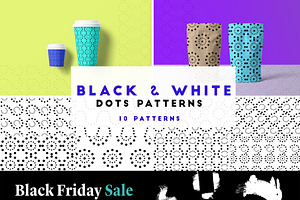 black & white dots patterns