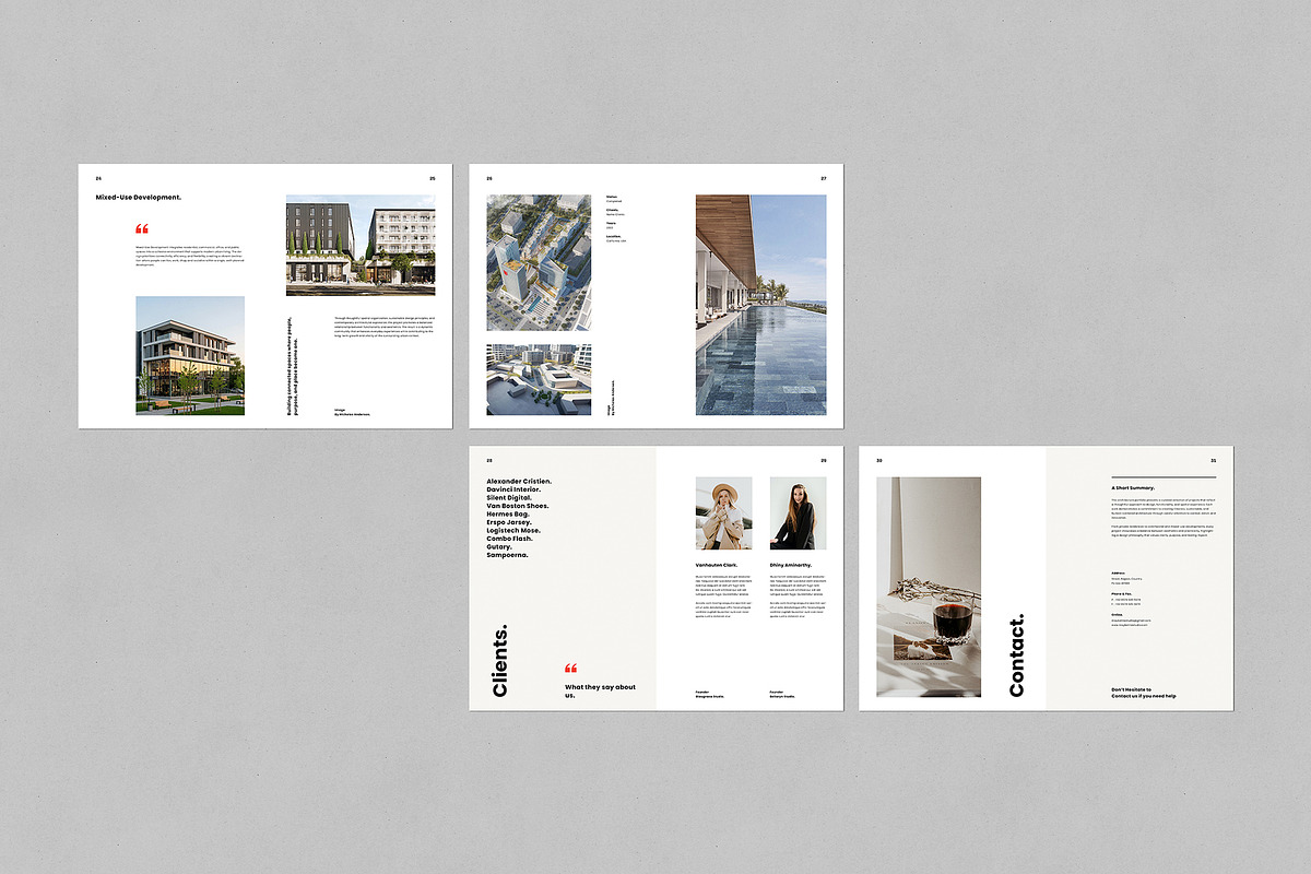 Architecture Portfolio Template, a Brochure Template by Occy Design (Photo 7 of 7)