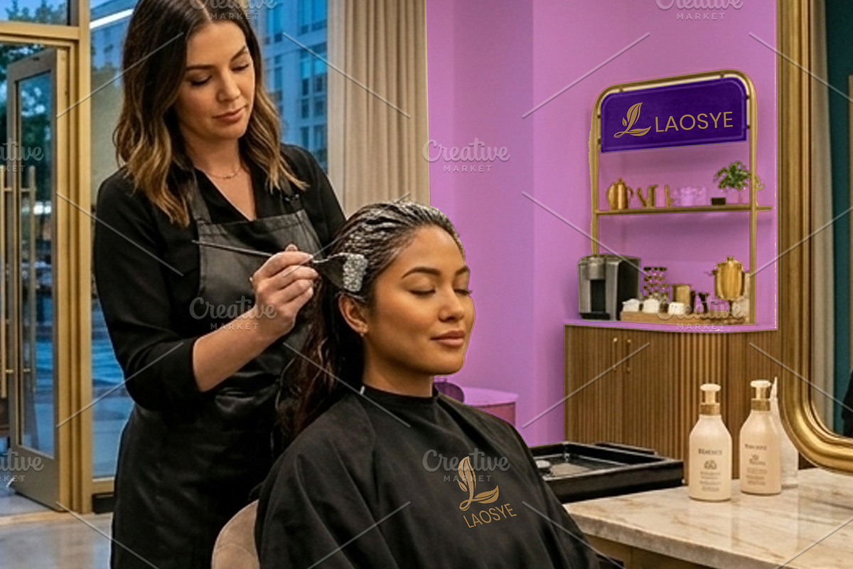 Laosye Leaf Spa Salon Logo, a Branding & Logo Template by Atlantis X Nurman Arbai (Photo 3 of 3)