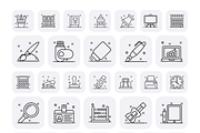 Office Supplies Icons, a Duotone Icon by Brickclay (Thumbnail 9 of 9)