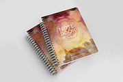 Notebook Mockup Vol 1, a Print Template by Honnum Graphic Art (Thumbnail 6 of 12)