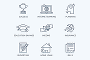 78 Fintech Line Icons, an Outline Icon by Flat Icons (Thumbnail 2 of 10)