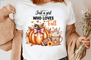 Just A Girl Who Loves Fall Png,, an Illustration by CreationArt (Thumbnail 3 of 5)