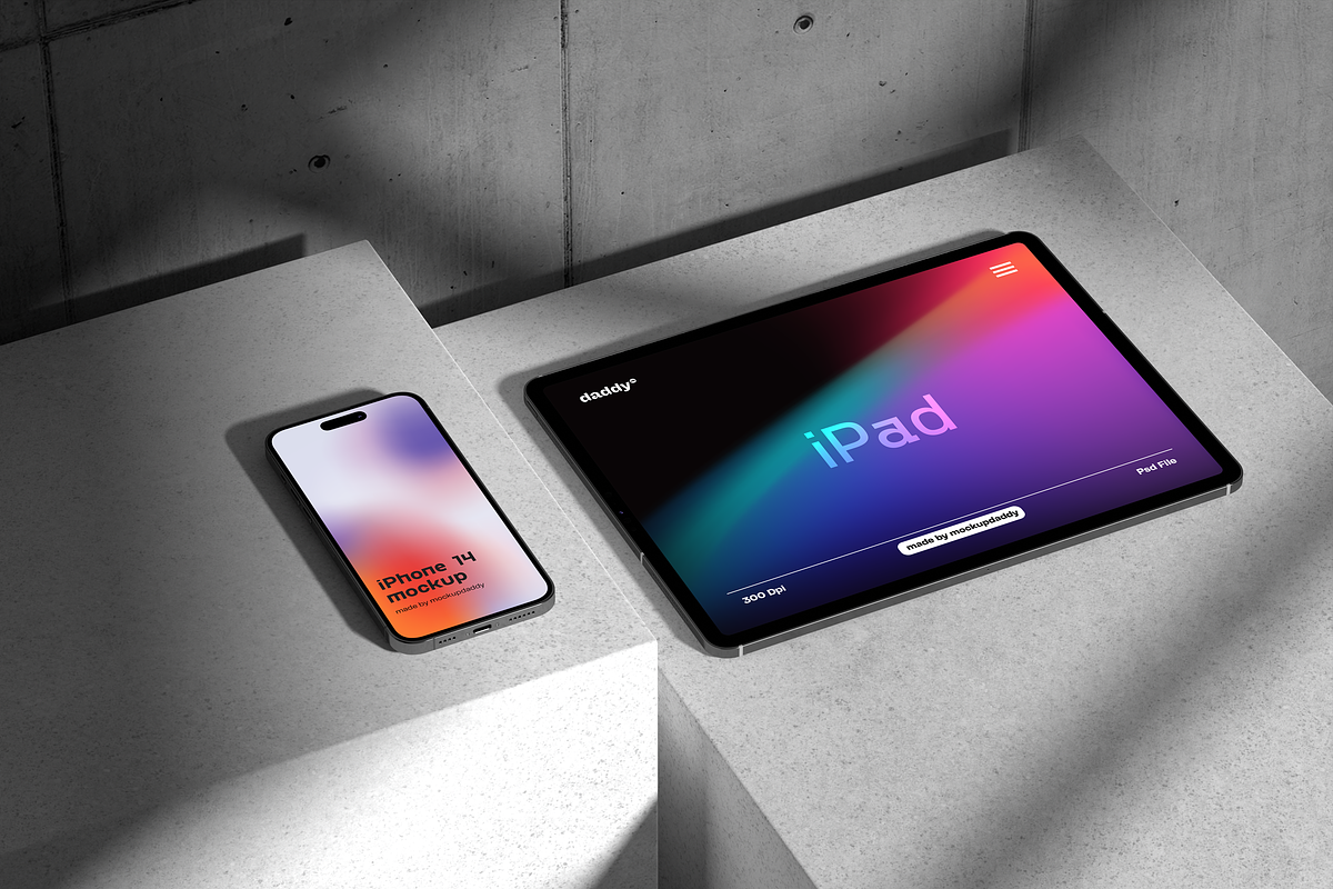 Apple Products Mockup Collection, a Device Mockup by Mockupdaddy (Photo 6 of 20)