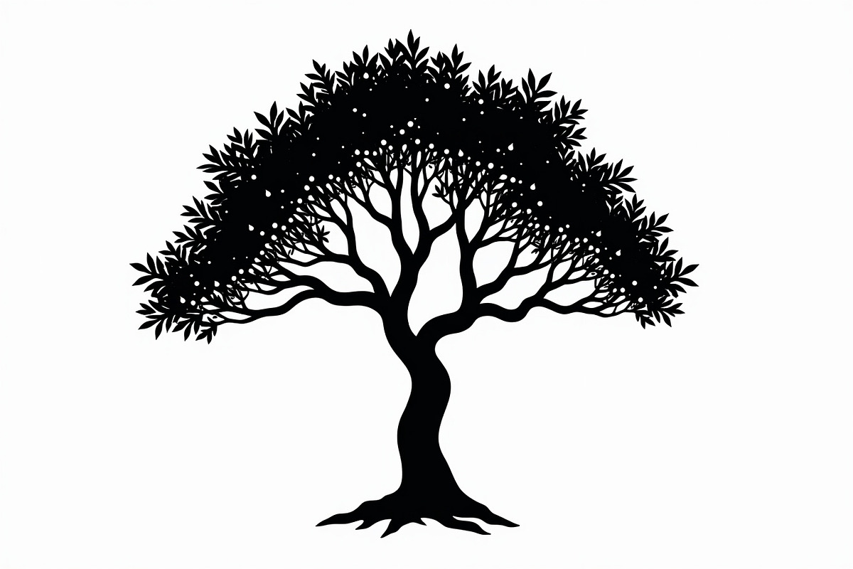 20 Black Tree Silhouettes Bundle, an Illustration by Gaye Art (Photo 14 of 21)
