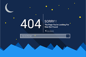 Material Design 404 Page
