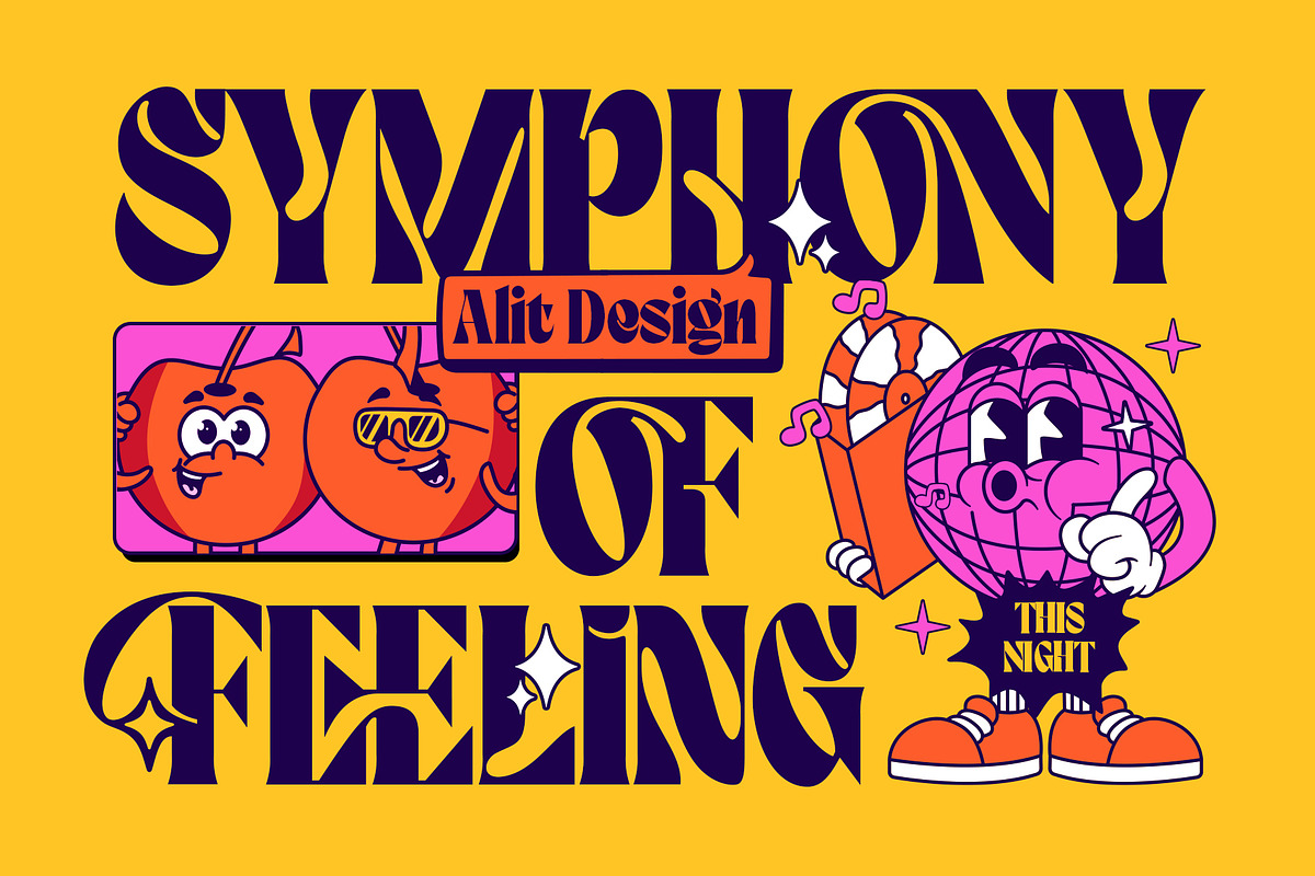 Contrast Groovy Typeface, a Serif Font by alit design (Photo 18 of 20)
