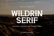 Wildrin Serif – Western Font, a Serif Font by Creativetacos (Thumbnail 1 of 7)