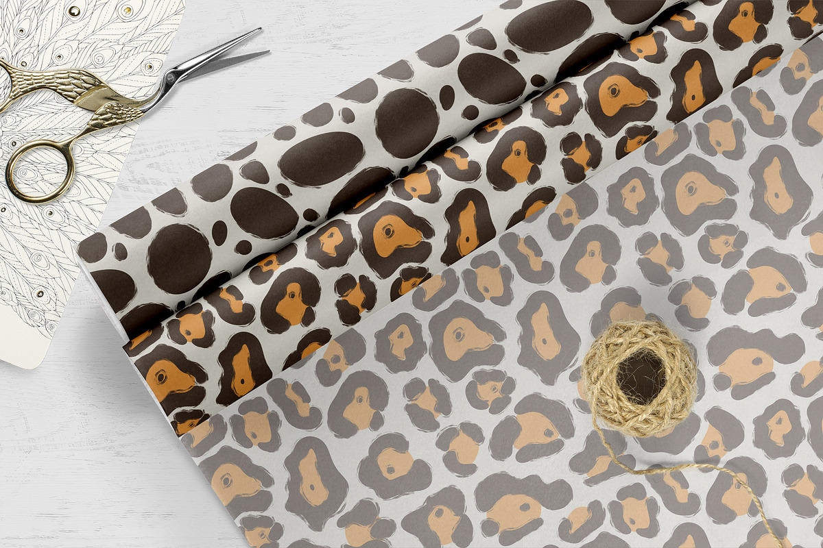 Wild Animal Print Set Natural Luxury, a Pattern Graphic by Oksana Dovhopol Art (Photo 6 of 17)