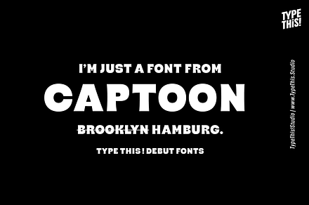 Captoon - Just A Font From Brooklyn, a Font by TypeThis!Studio