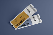 Tickets Mockup Set - 17 styles, a Print Template by Deeplab (Thumbnail 12 of 20)