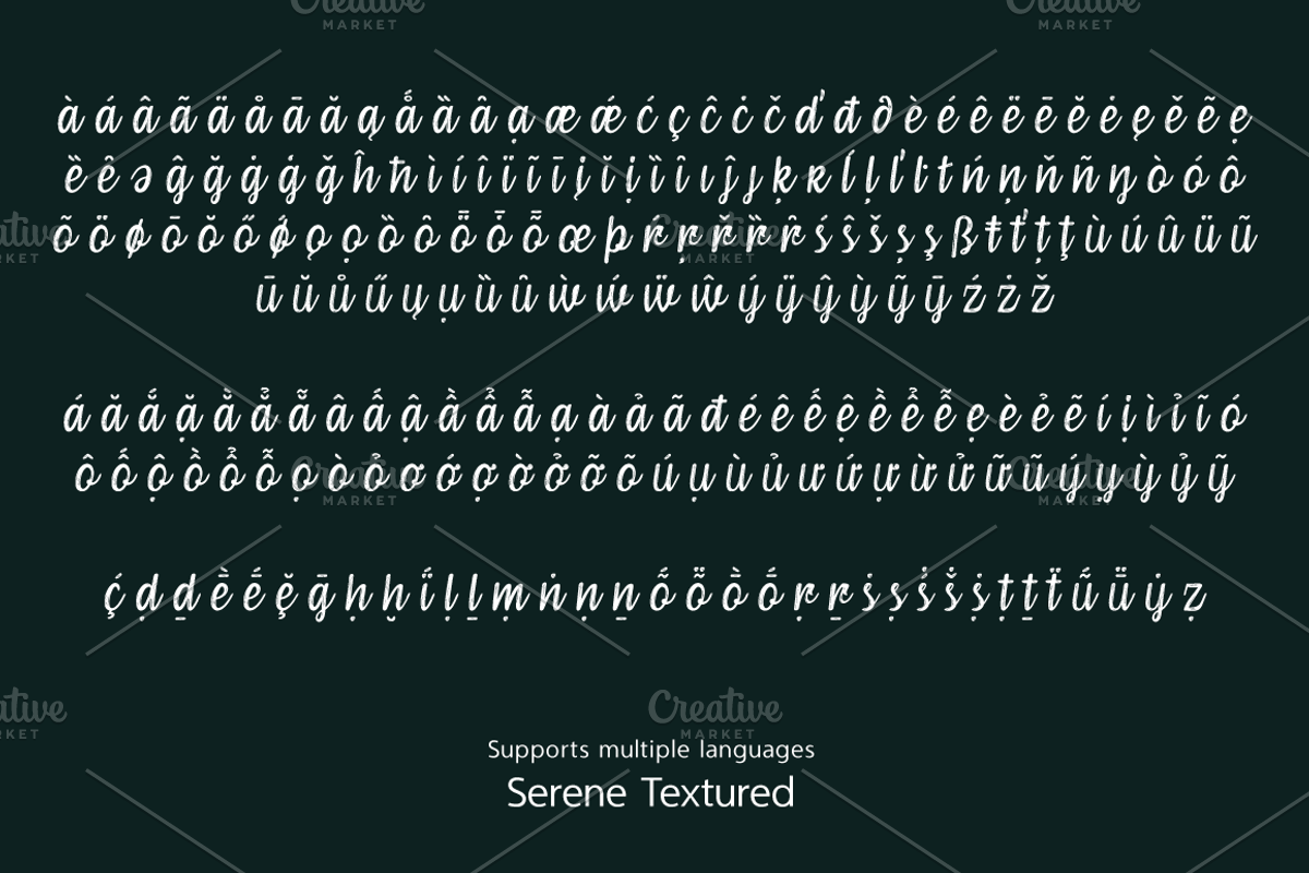 Serene Textured Script preview 4